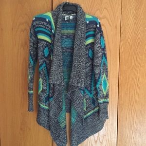 Roxy Cozy Cardigan with Aztec Print
